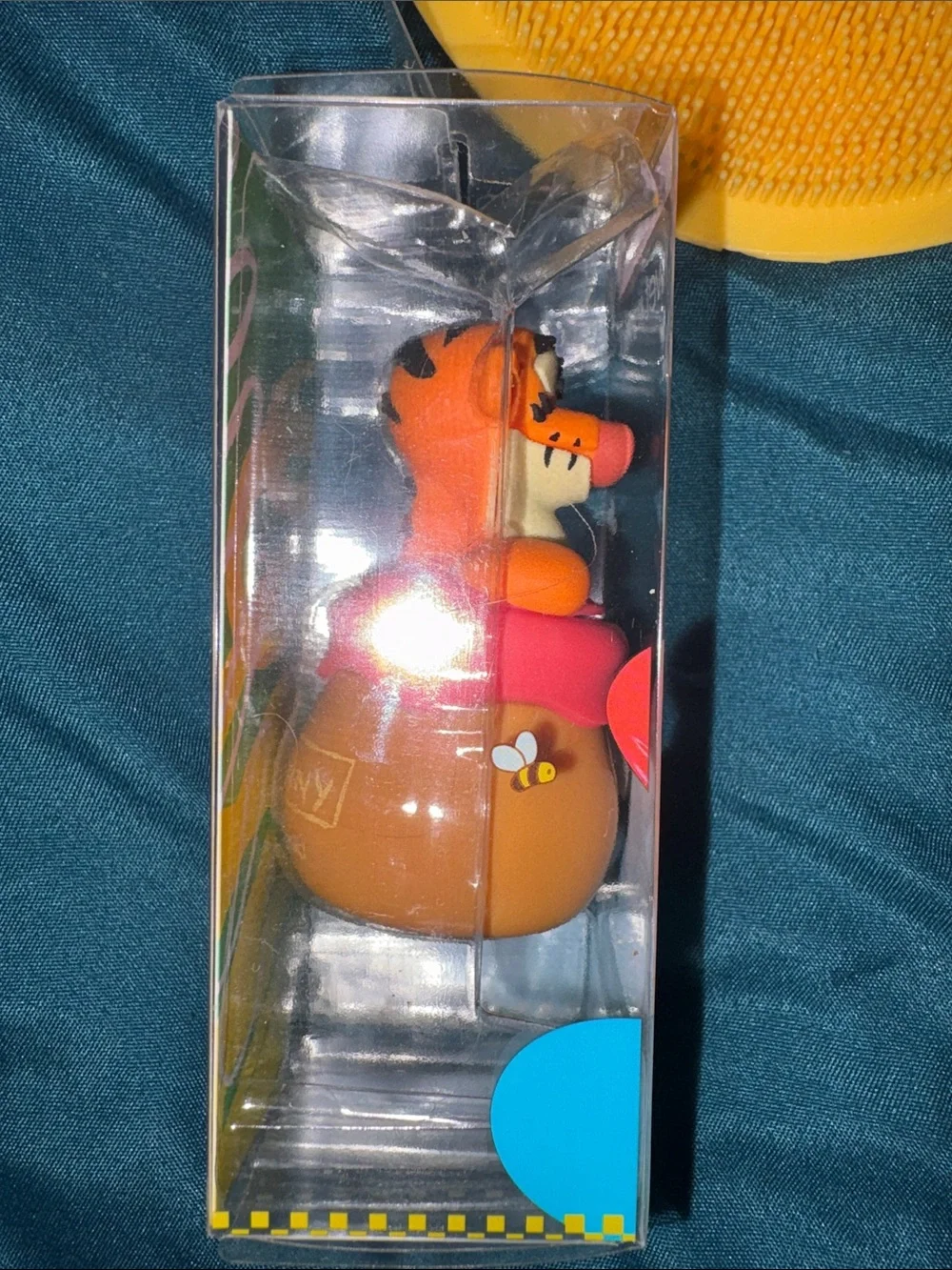 Disney Yellow Winnie the Pooh Silicone Scrubber with Tigger Makeup